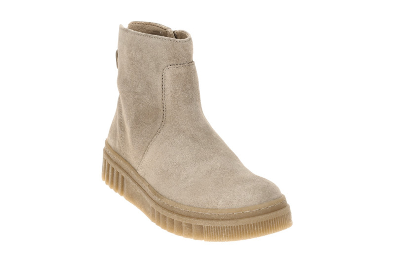 Gabor Stiefelette hellgrau Zip Boots Velour H-Weite 8008.02.003