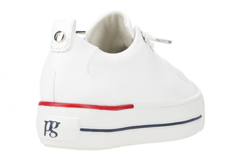 Paul Green Sneaker Plateau Schuhe weiß rot 5017