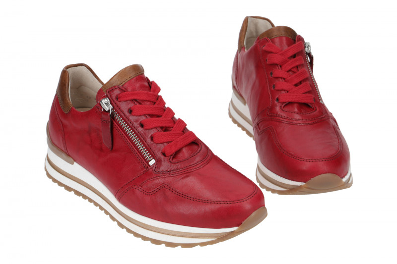 Gabor Sneaker Schuhe rot H-Weite 66.528.18