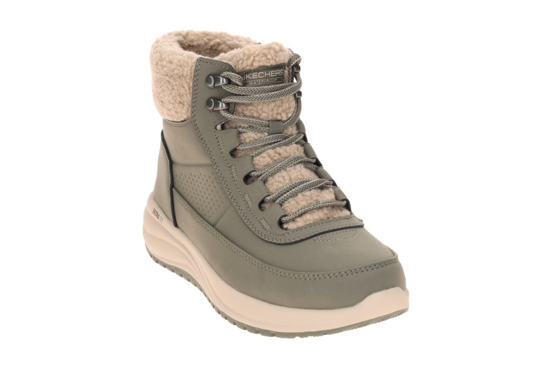 Skechers On-The-Go Stiefeletten grün olive Damen wasserdicht 144746