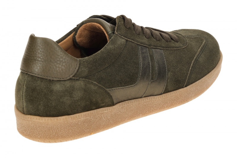 Gabor Schuhe Retro-Sneakers grün oliv Velour 73.300.11