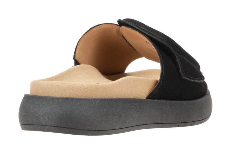 Gabor Plateau Pantolette schwarz Velour 83.751.17
