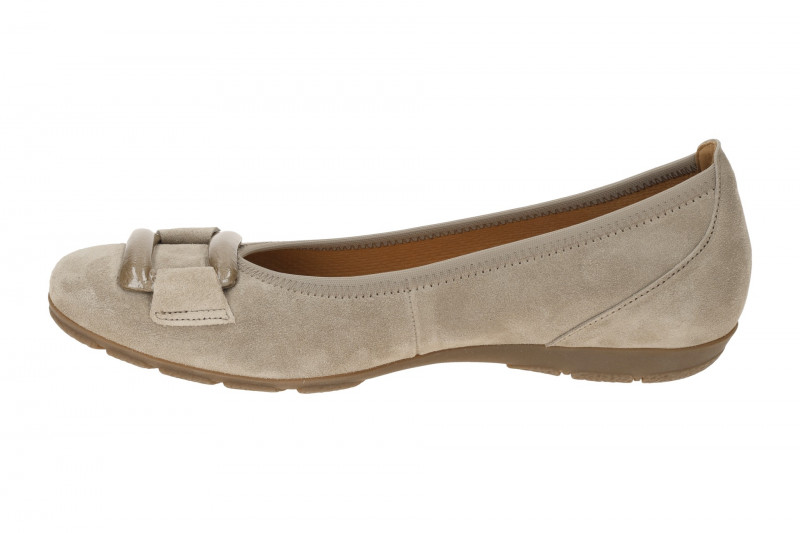 Gabor Schuhe Ballerina Slipper grau kiesel 74.166.12