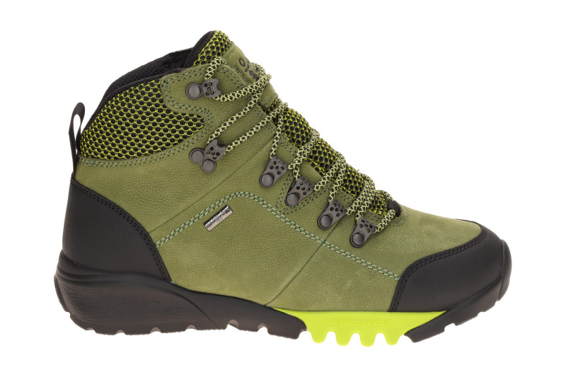 Waldläufer Amiata Stiefelette grün olive H-Weite wasserdicht