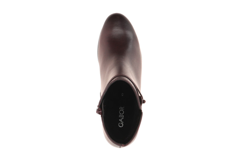 Gabor Stiefelette rot bordo Glattleder Lederband 8029.01.003