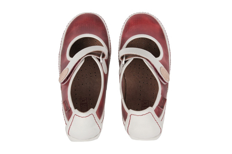 Pikolinos Lisboa Schuhe rot weiß Slipper 767-848LA