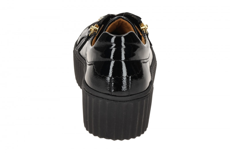 Gabor Schuhe schwarz Plateau Sneakers Schmuck 53.201.97