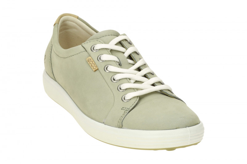 Ecco Soft 7 Schuhe grau-grün sage Damen Sneakers