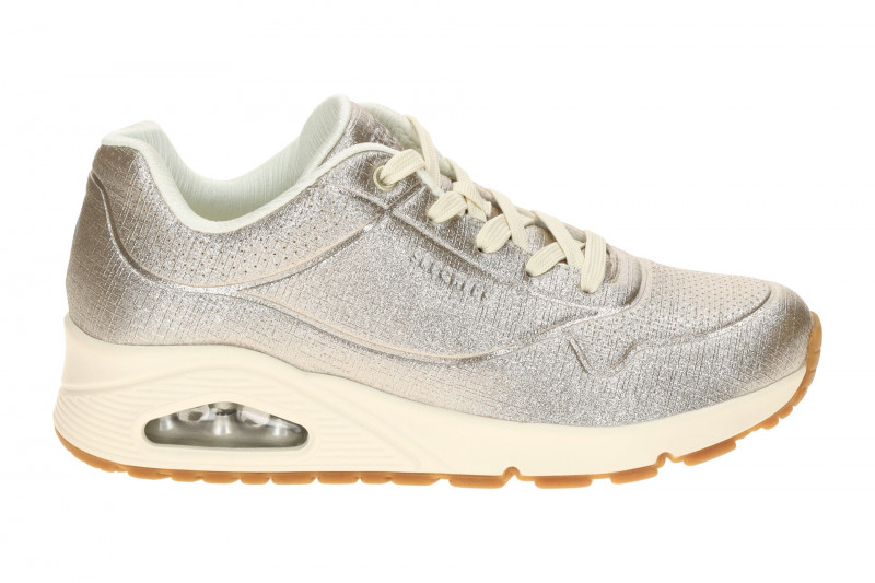 Skechers Uno Sneakers beige Glitzer metallic 177859
