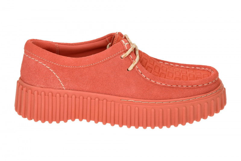 Clarks Torhill Bee Plateau Schuhe rot coral Mokassin 26181187