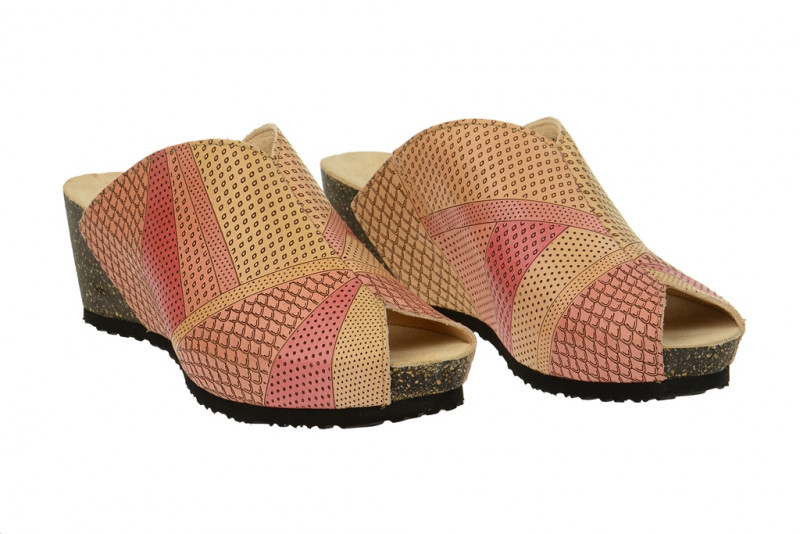 Think Zilli Pantolette gelb rot 2-82327-69