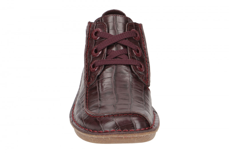 Clarks Funny Dream Schuhe dunkelrot Kroko