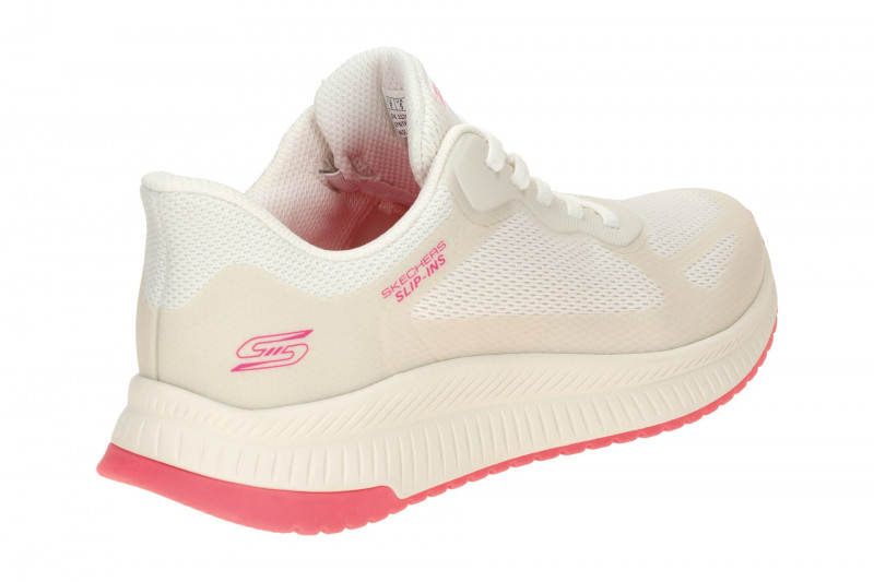 Skechers Bobs Squad 4 Sneakers Schuhe weiß pink SLIP-INS 117624