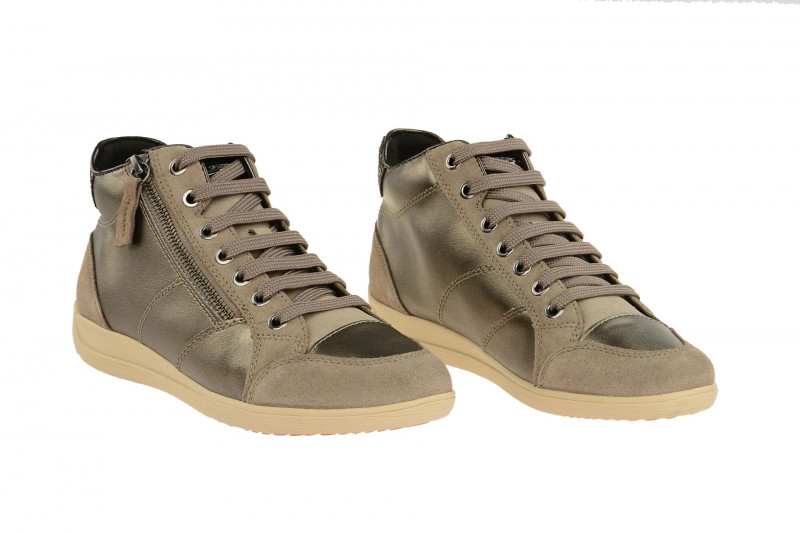Geox Myria Schuhe Boots grau metallic D7468B 0AJ22 C6738