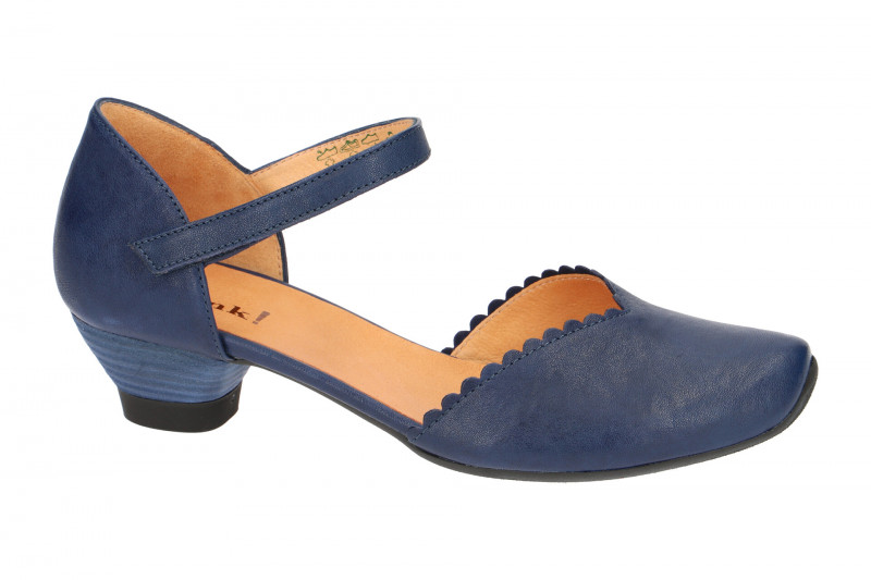 Think Aida Riemchen Pumps blau 4-84249-89