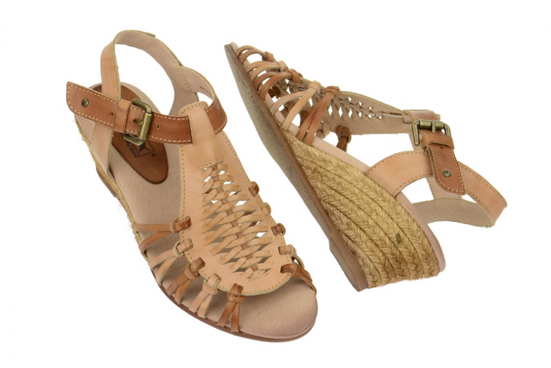 Pikolinos Cullera - Keil Sandale - nude beige - 976-8112