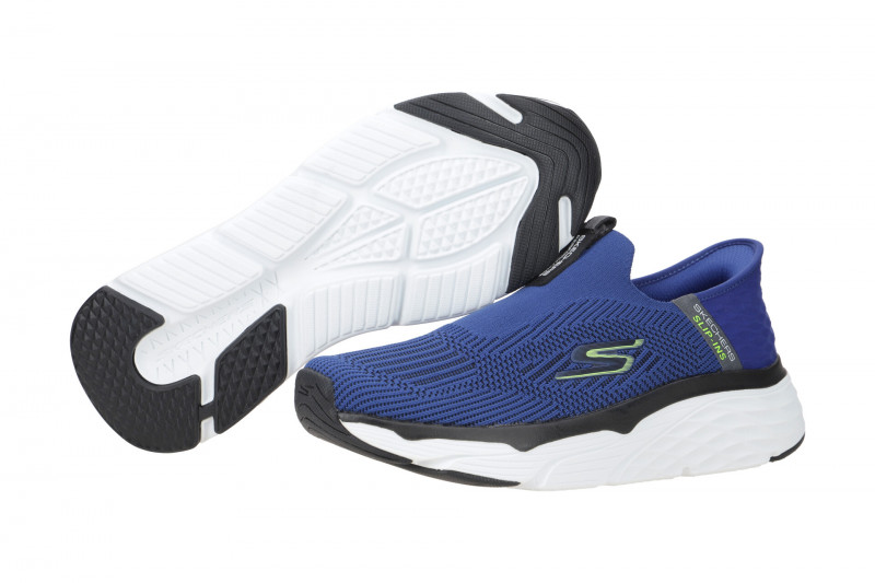 Skechers MAX CUSHIONING ELITE Schuhe blau weiß Slip-Ins 220389