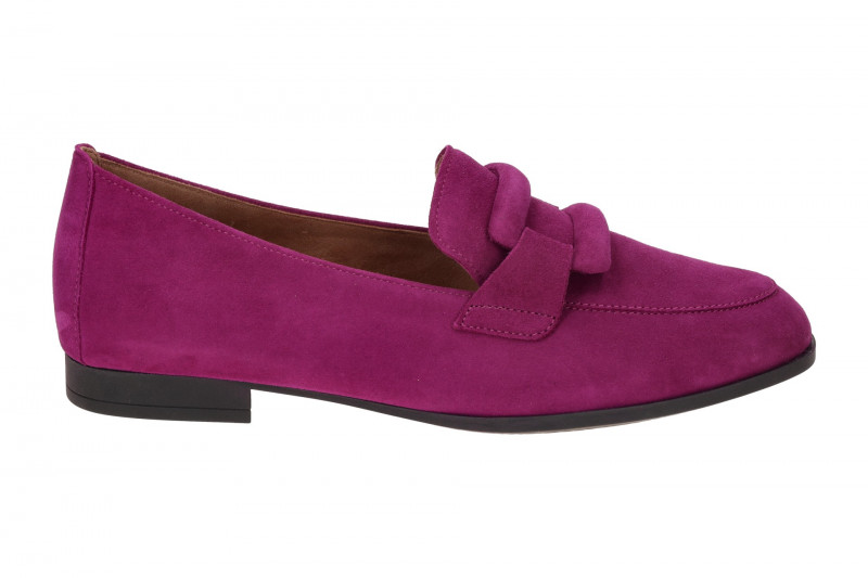 Gabor Schuhe Slipper pink violett Loafer Velour 55.273.10