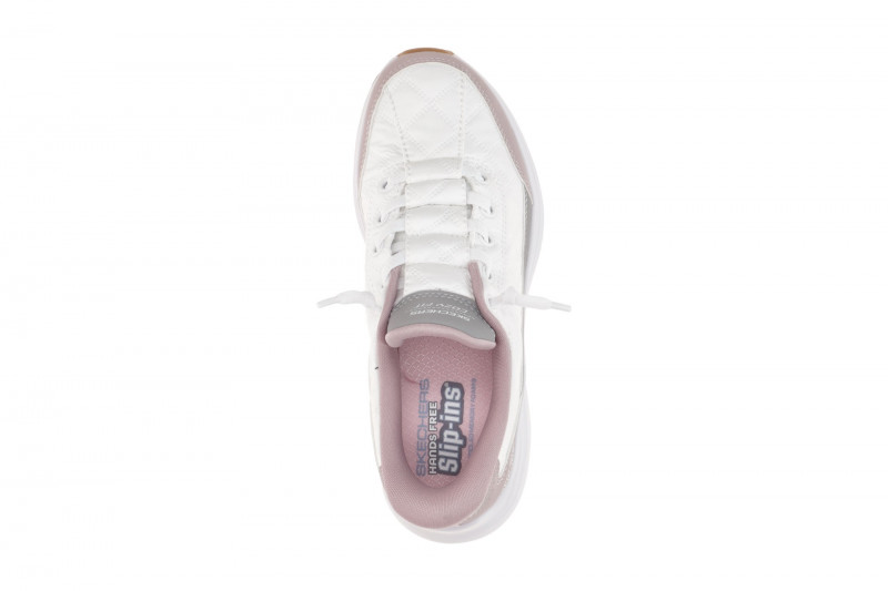 Skechers Contour Foam Schuhe weiß rosa Kinder Slip-Ins Sneaker