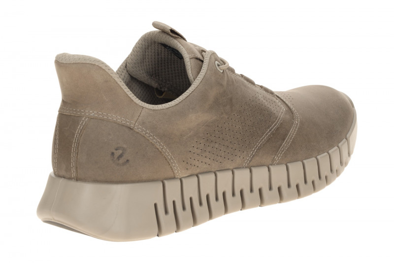 Ecco Gruuv Schuhe taupe grau Herren Sneakers Easy Entry 525304