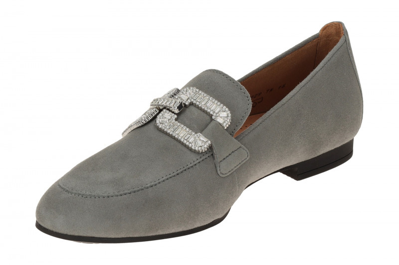 Gabor Schuhe Slipper grau silber 65.210.19
