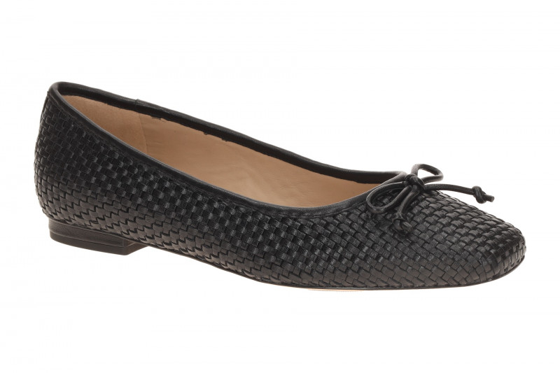 Peter Kaiser Ballerina schwarz Nappa geflochten 72182