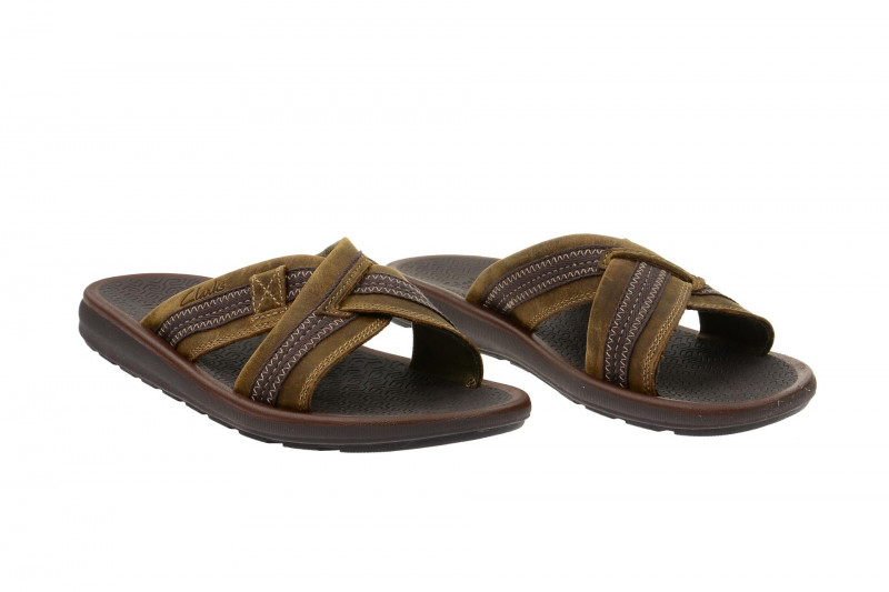 Clarks Kernick Pantoletten braun