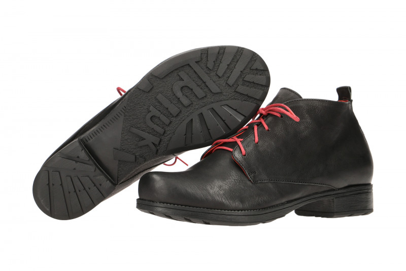 Think Denk Stiefelette schwarz rot 5-85018-09