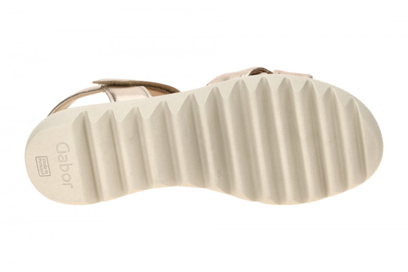 Gabor Fashion Sandale grau metallic gekreuzt 64.812.62