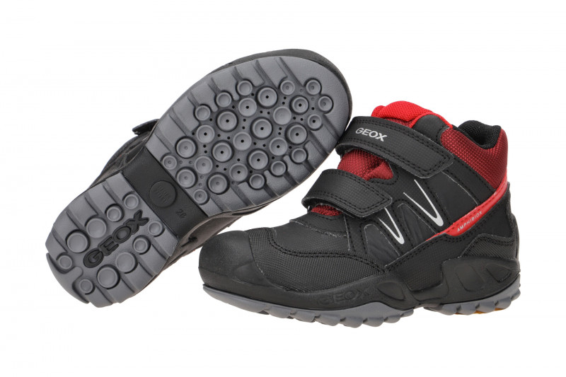 Geox Savage Kinder Stiefel schwarz rot J261WA