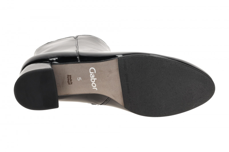 Gabor elegante Stiefelette schwarz Lack 75.680.97