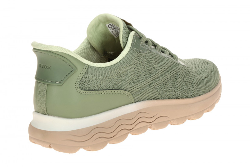 Geox Spherica Sneaker Schuhe grün olive Damen FASTin D657MD