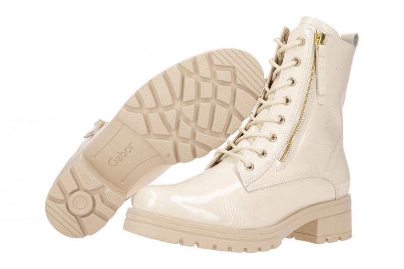 Gabor Kreta Stiefelette weiß Lack 72.785.90