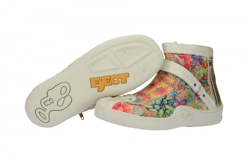 Eject Skat Stiefelette weiß Kork Print