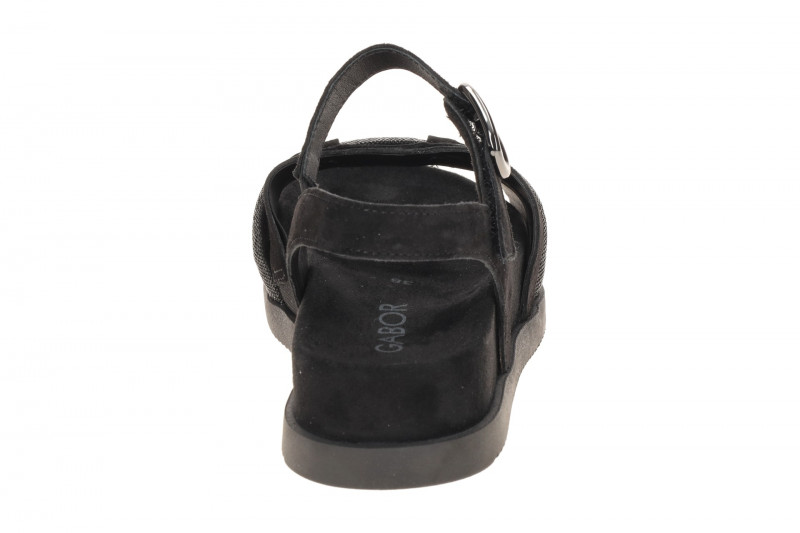 Gabor Sandale schwarz Samt Strass 83.770.17