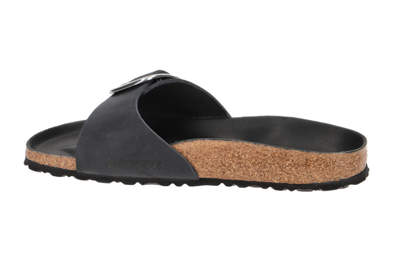Birkenstock Madrid Big Buckle Pantolette schwarz SCHMAL 1006523
