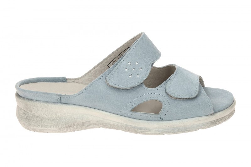 Waldläufer Merle Pantolette hellblau Glitzer 811503