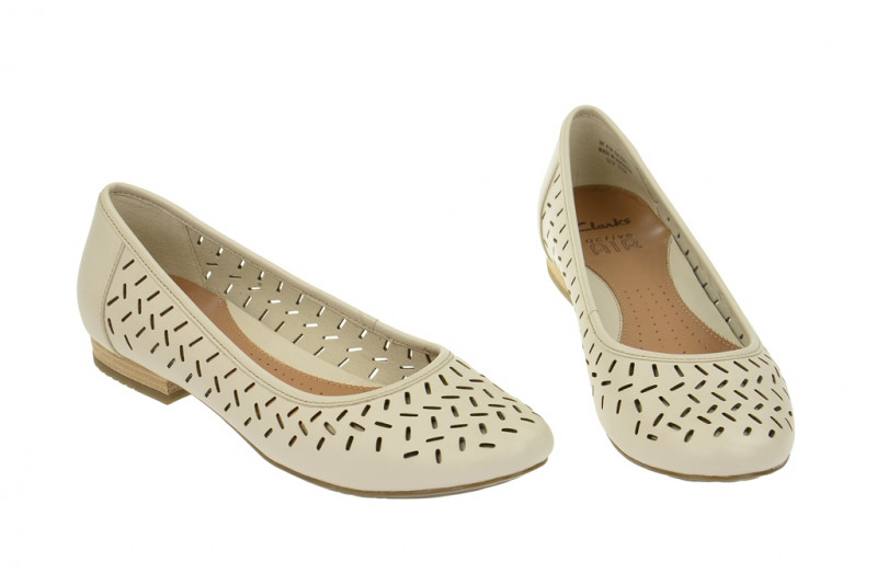 Clarks Ballerinas cotton beige - 20357670