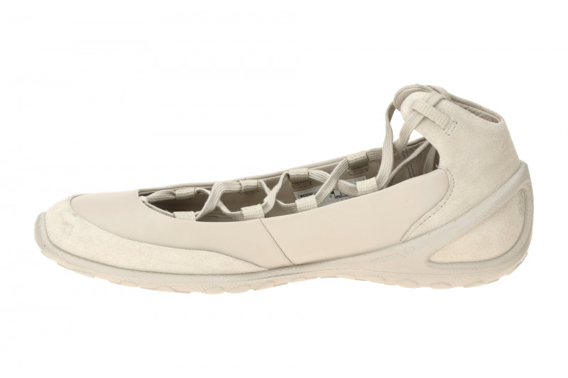 Ecco Biom Lite Schnür Ballerina Schuhe grau gravel 802453