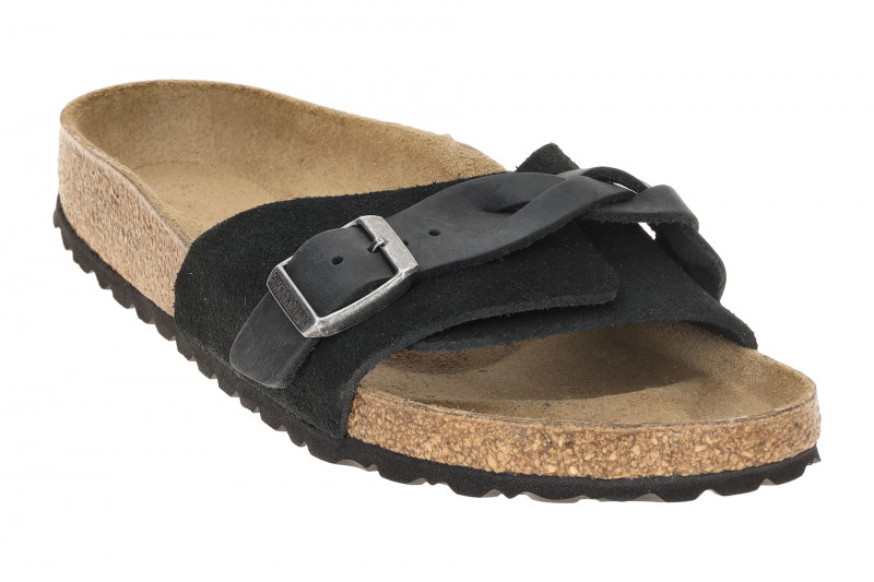 Birkenstock Oita Braided Pantolette schwarz SCHMAL 1030549