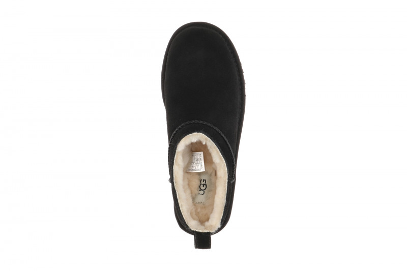 UGG Classic Micro Boots Slipper schwarz Warmfutter