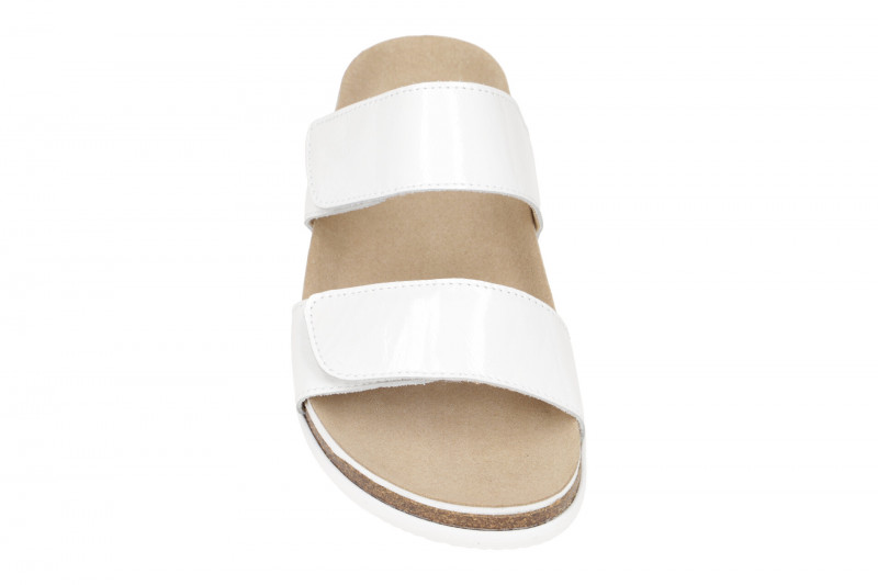 ara Sylt Pantolette weiß Lack 12-38104