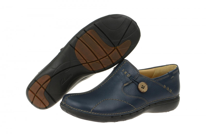 Clarks Un Loop Schuhe blau Slipper