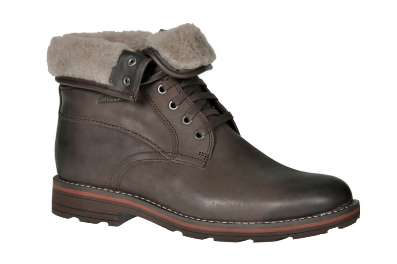 Clarks Naylor Top Stiefelette in dunkelbraun 20356530