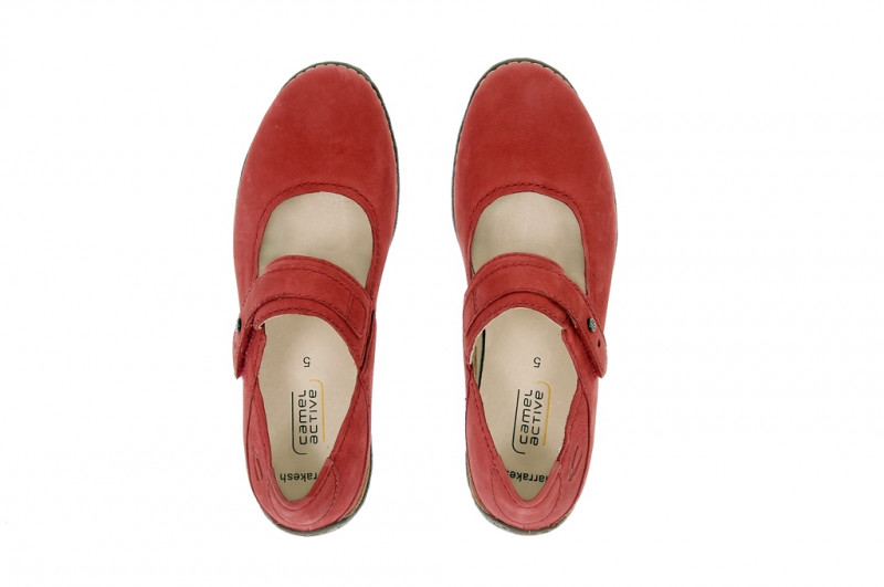 camel active Marrakesh Slipper in rot Mary Jane