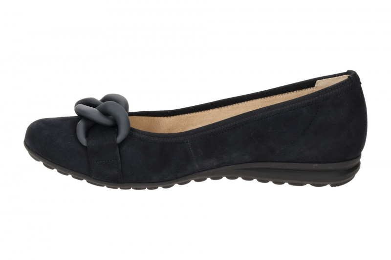 Gabor comfort Ballerina blau Velour 82.625.36