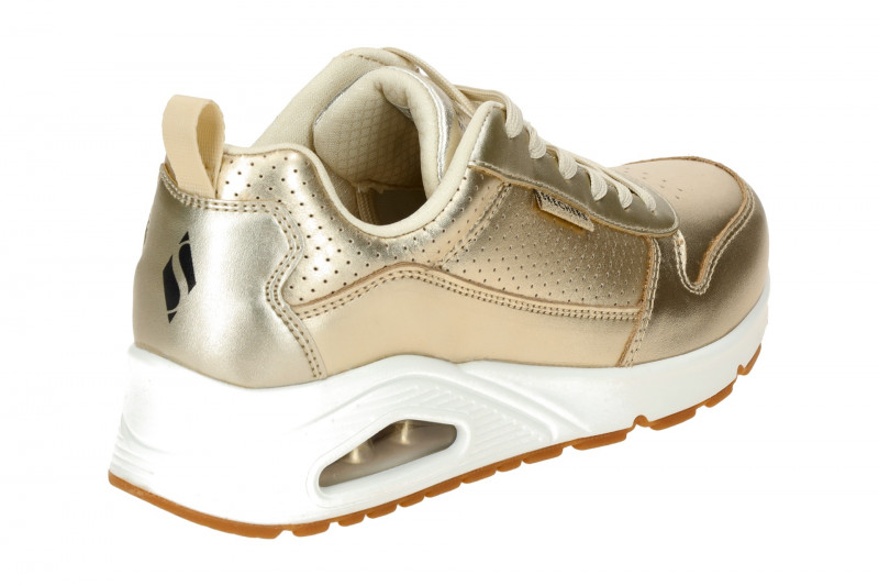 Skechers Uno Schuhe gold metallic Sneakers 177109