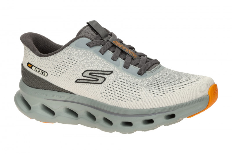Skechers Go Walk Schuhe Slipper beige grün Slip Ins 217017