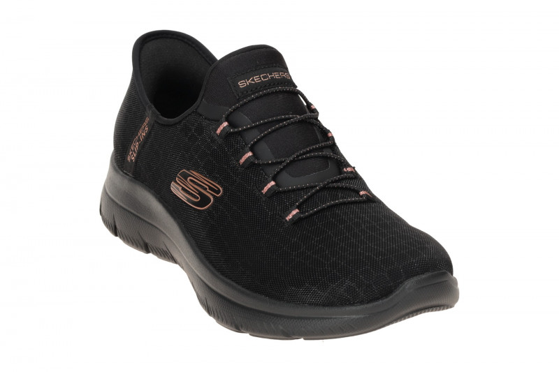 Skechers Summits Schuhe schwarz Glitzer SLIP-INS 150128