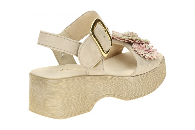 Gabor Fashion Plateau Sandalette grau multi Blumen 84.525.12